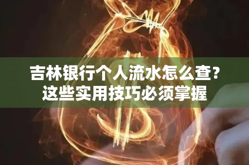 吉林银行个人流水怎么查？这些实用技巧必须掌握