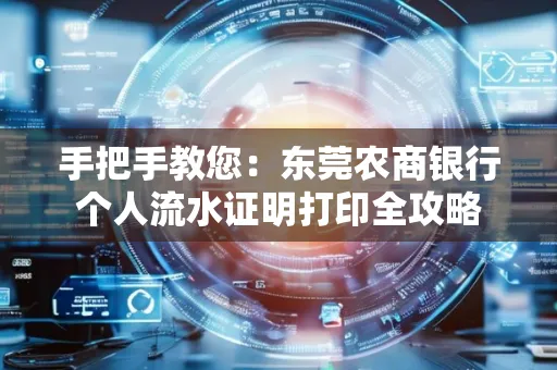 手把手教您：东莞农商银行个人流水证明打印全攻略