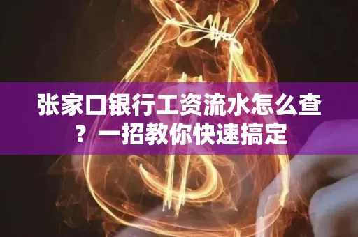 张家口银行工资流水怎么查？一招教你快速搞定