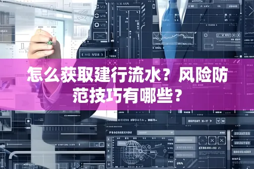 怎么获取建行流水？风险防范技巧有哪些？